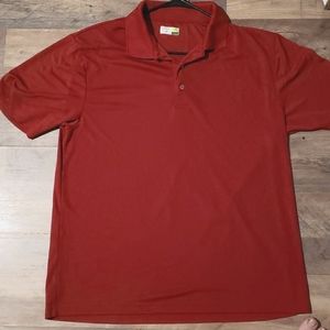 Mens Links Edition polo size lrg. Cranberry